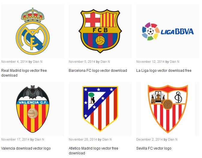 La Liga Team Logos Vector All Free Spanish La Liga Team Logos Vector