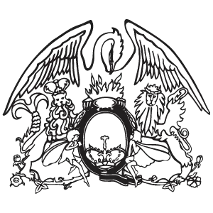 Queen logo vector