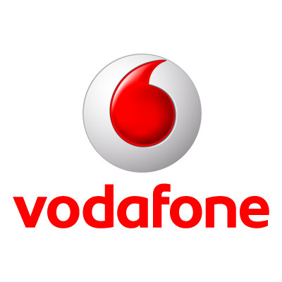 Vodafone 3D logo vector