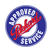 Approved packard service logo vector