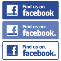 Find us on Facebook vector