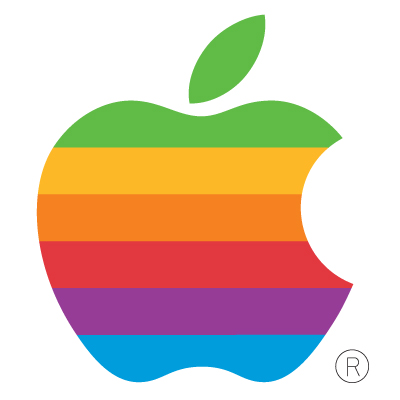 Old Apple Computer logo vector