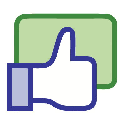 Facebook like button vector