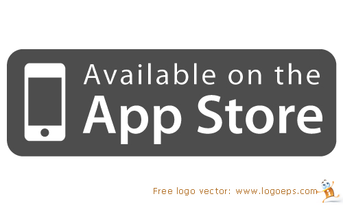 Available on the app store logo vector