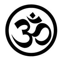 OM YOGA logo vector