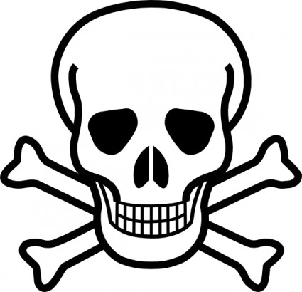 Skull And Crossbones logo vector