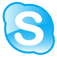 Skype icon vector