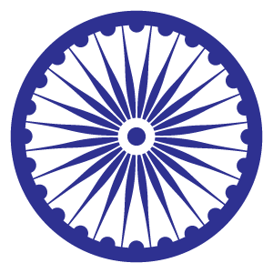 Ashoka Chakra logo vector