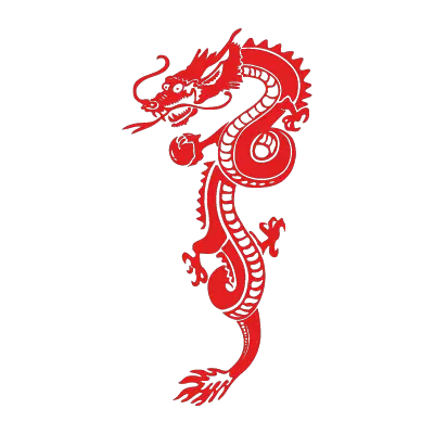 Red Dragon vector logo