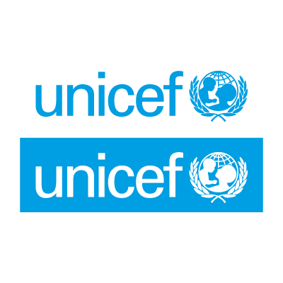 Unicef cyan logo vector