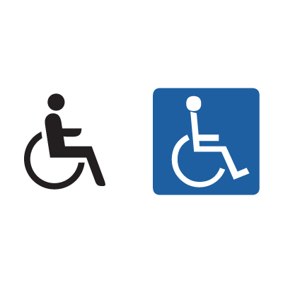 Handicap Sign logo vector