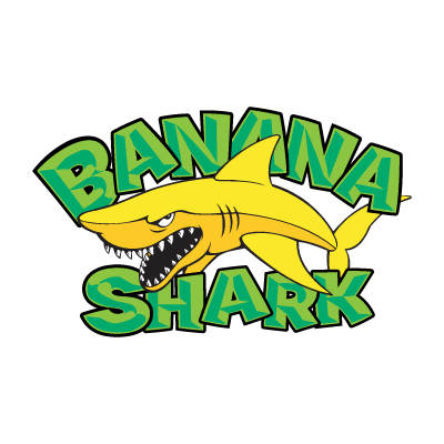 Banana Shark logo vector