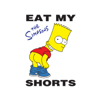 Bart Simpson Eat My Shorts logo vector