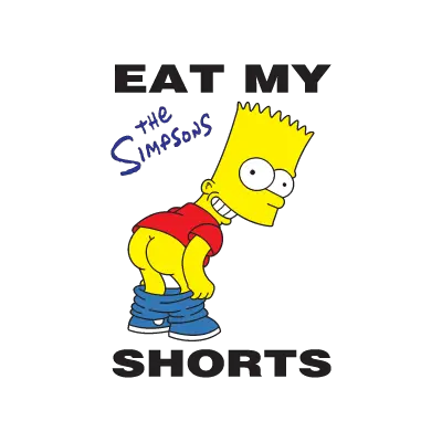 Bart Simpson Eat My Shorts logo vector
