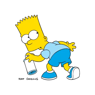 Bart Simpson Arts logo vector