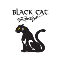 Black Cat Racing logo vector