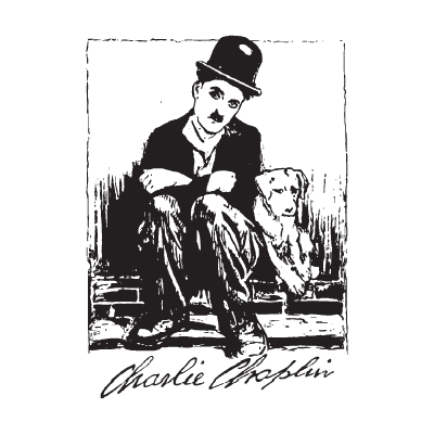 Charlie chaplin logo vector