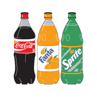 Coca-Cola Three Bottle logo vector