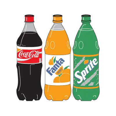 Coca-Cola Three Bottle logo vector