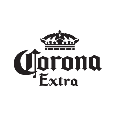 Corona Extra black logo vector