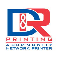 D and R Printing logo vector