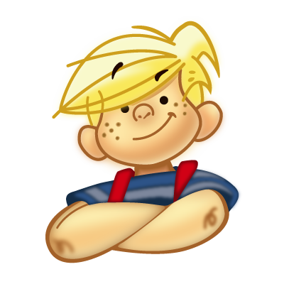 Dennis the Menace logo vector