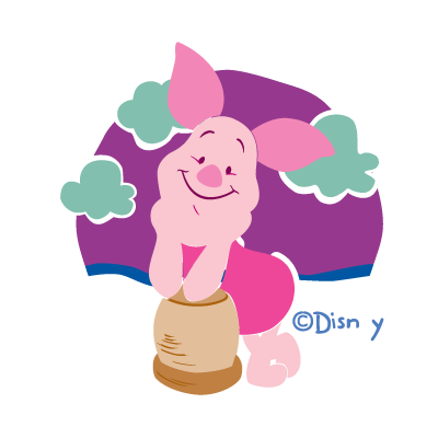 Disney’s Piglet logo vector