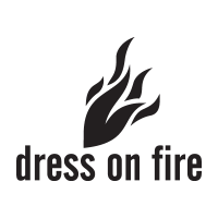 Dress on fire logo vector