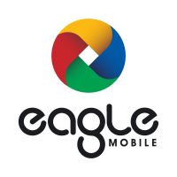Eagle mobile logo vector