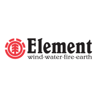 Element wind-water-fire-earth logo vector