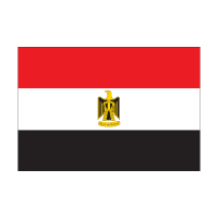 Flag of Egypt logo vector