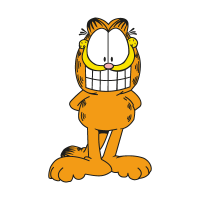 Garfield characters logo vector