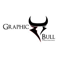 Graphic bull logo vector