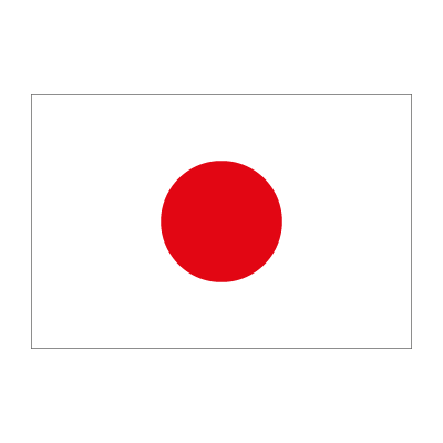 Flag of Japan vector for free download