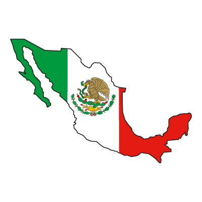 Flag of Mexico vector logo - Flag of Mexico logo vector free download