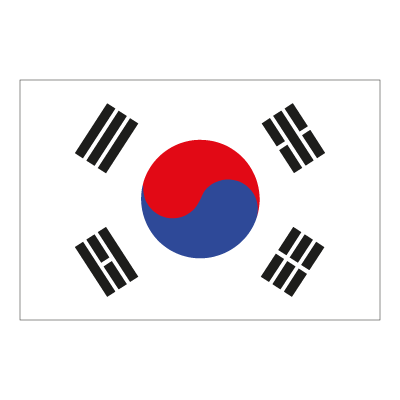 Flag of South Korea logo vector