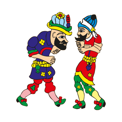 Hacivat Karagoz logo vector