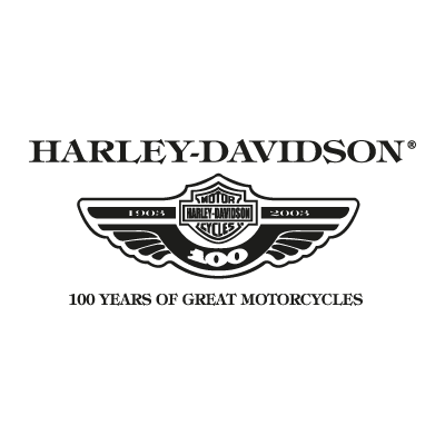 Harley Davidson 100 years logo vector