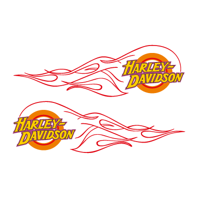 Harley-Davidson flame logo vector