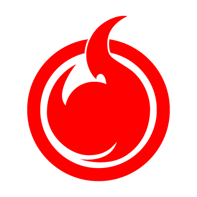Hell Girl fire symbol logo vector