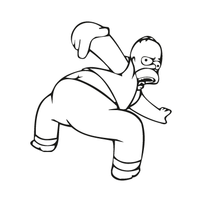 Homer Butt Homero Trasero logo vector