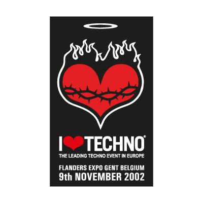 I Love Techno 2002 logo vector