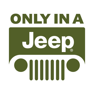 Only in a Jeep logo vector
