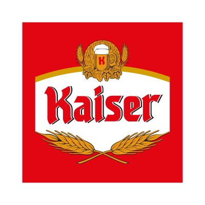 Kaiser Cerveja beer logo vector