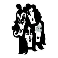 KISS band vector logo