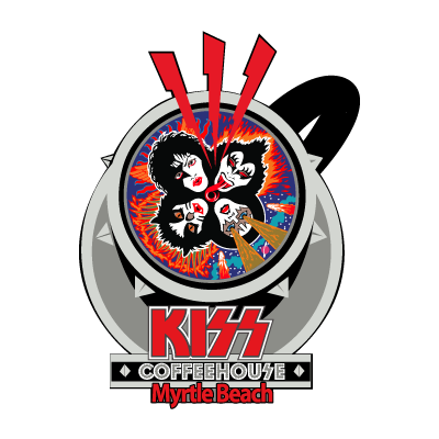 KISS Rock N’ Roll Over Coffee cup logo vector