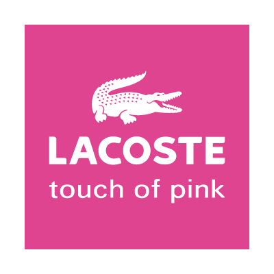 Lacoste touch of pink logo vector