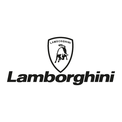 Lamborghini black logo vector