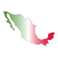Mapa de Mexico vector logo