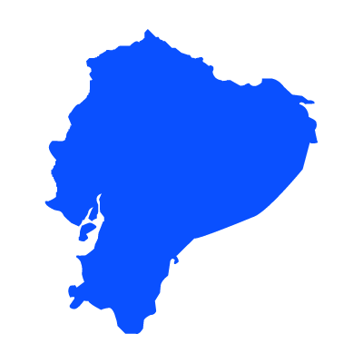 Mapa del ecuador logo vector